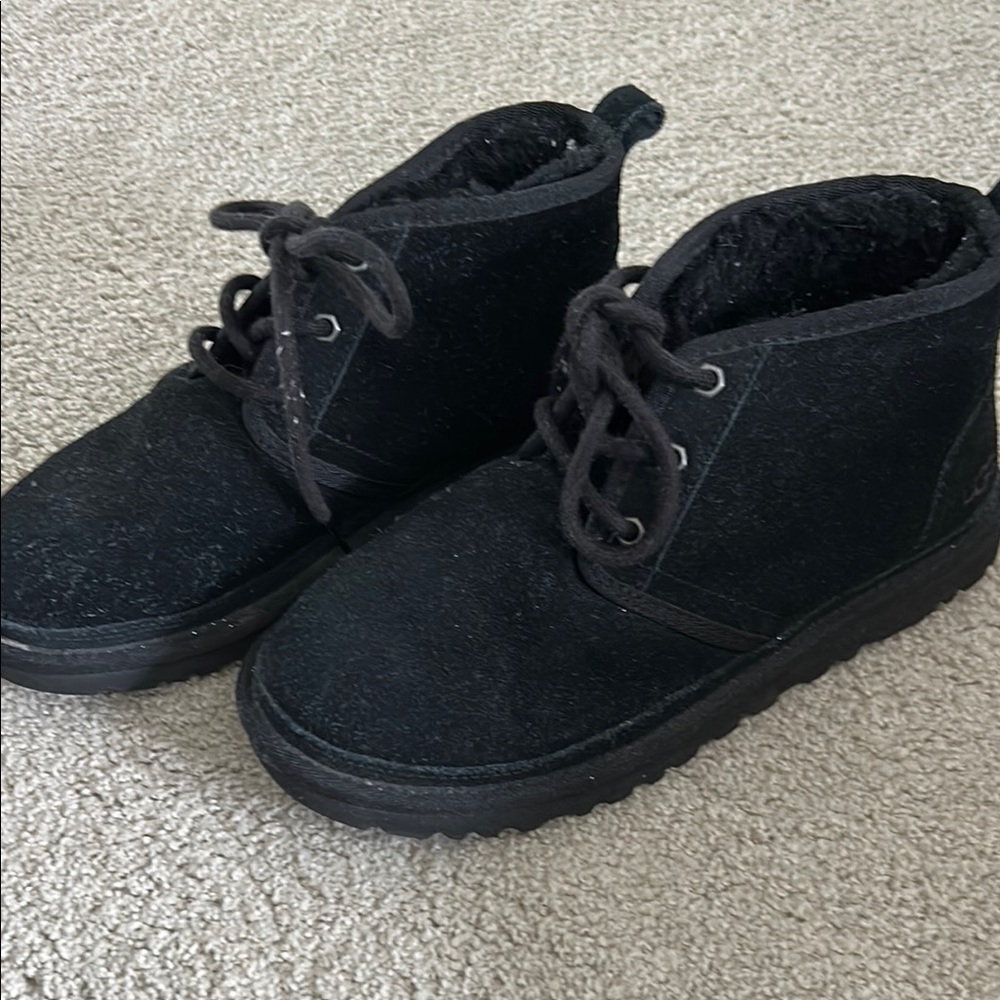 Black Suede Lace-Up Boots Ugg Neumel boots